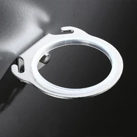 Space Aluminum Wall Mounted Hair Dryer Holder Rack Hanger Home Bathroom Hairdryer Storage Shelf Organizer Hanging Rack 8cm 2