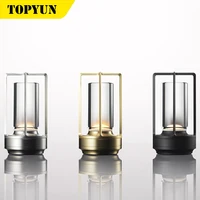 rechargeable crystal lamp bedside table bedroom led Touch table lamp Restaurant decoration atmosphere Night light 1