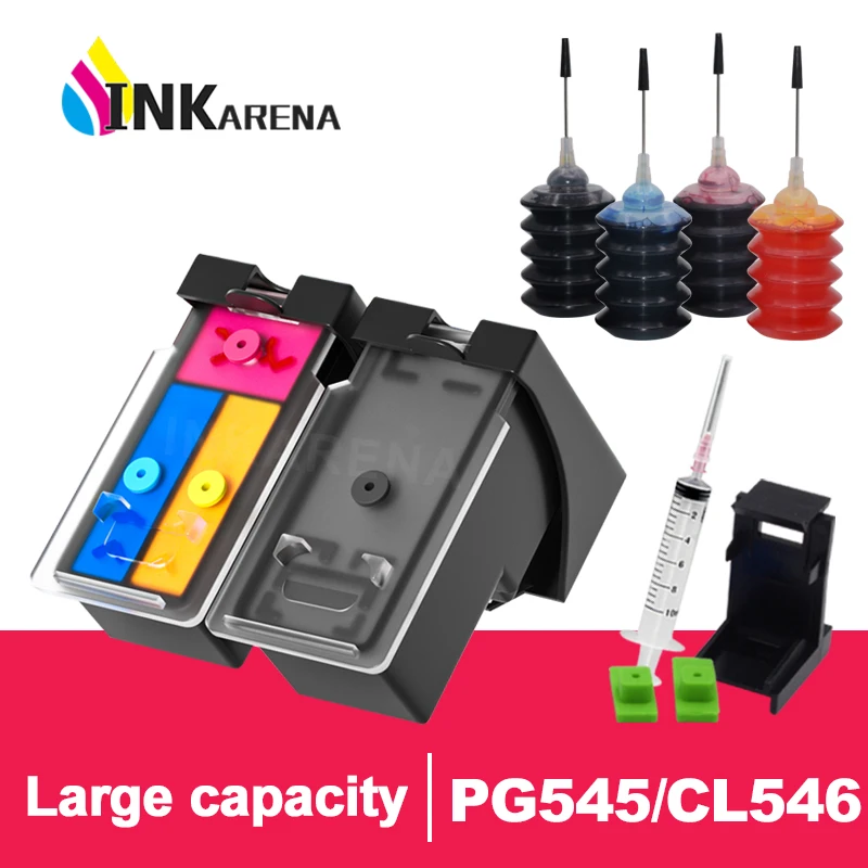 Einkshop pg-545 545XL 546XL Smart cartouche Kit de recharge pour IL ical545  CL546 pour Pixma MG3050 2550 2450 2550S 2950 MX495 - AliExpress