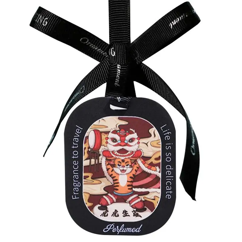 

Refillable Chinese Zodiac Style Car Air Freshener Smell Perfume Diffuser Piece Auto Vent Essential Oil Interior Accessories