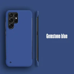 Ultra - Thin Frameless Matte Phone Case with Luxury Camera Protection - Galaxy S20 FE (Dark Blue)