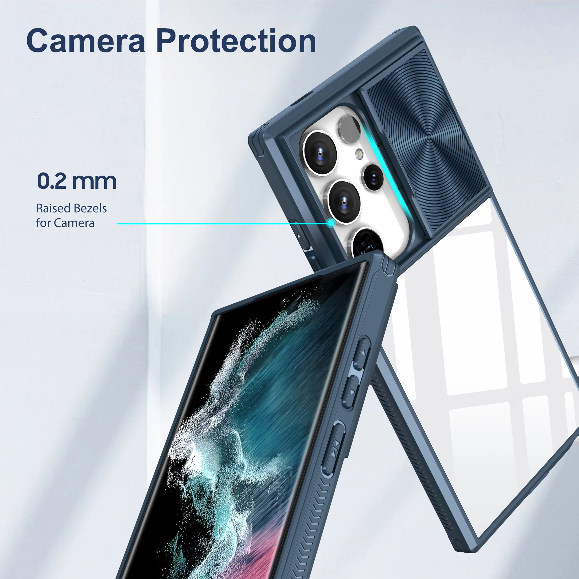 Fashion Sliding Camera Lens Phone Case - Shockproof Hard Protective Cover