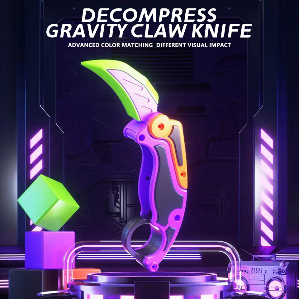 Anti Stress Gravity Stress Relief Toys Teenager Toy Knife Plastic 3D Printing Portable Anti-stress Carrot Cheap Anxiety Hobbies