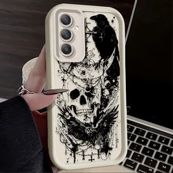 Skeleton Crow Design Phone Case - Stylish and Durable Protective Cover - Galaxy A33 5G (1)