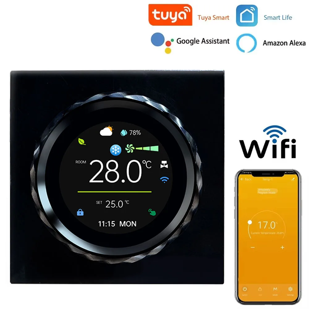 Tuya WiFi Thermostat Smart Controller for Air Conditioning with Alexa Google