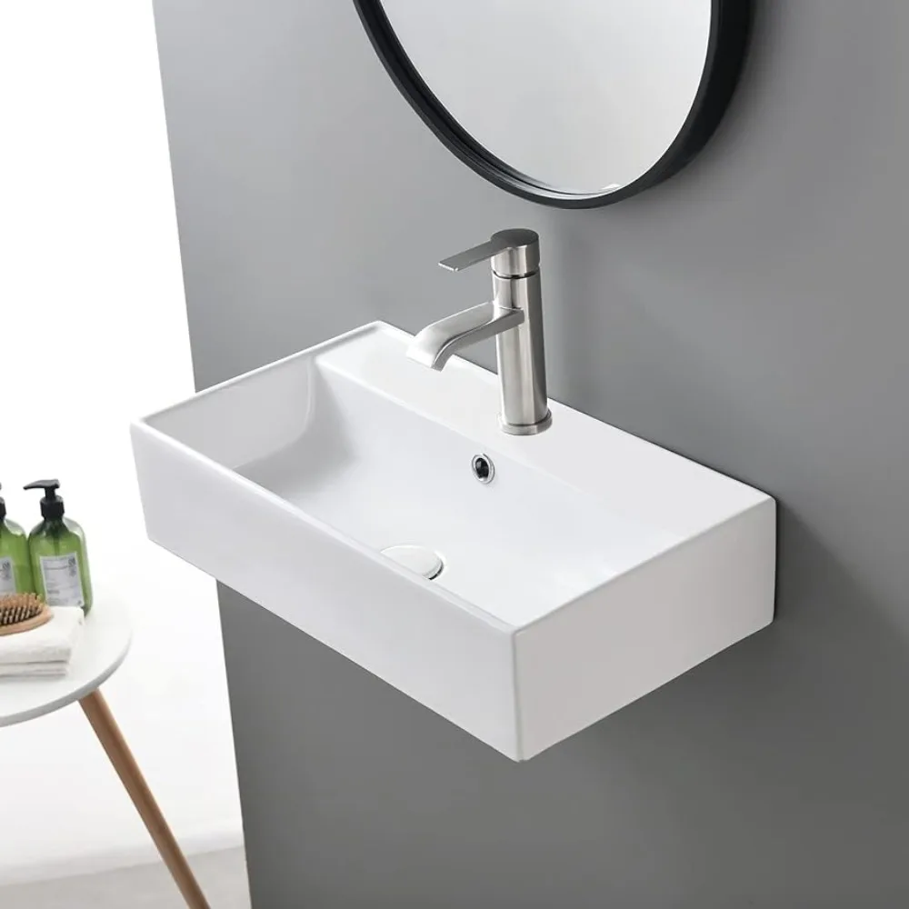

Wash Basin Bathroom Sinks Rectangular One Hole Bowl Laundry Half Bath Small Bathroom Sink Washhand Stand Washbasins Furniture