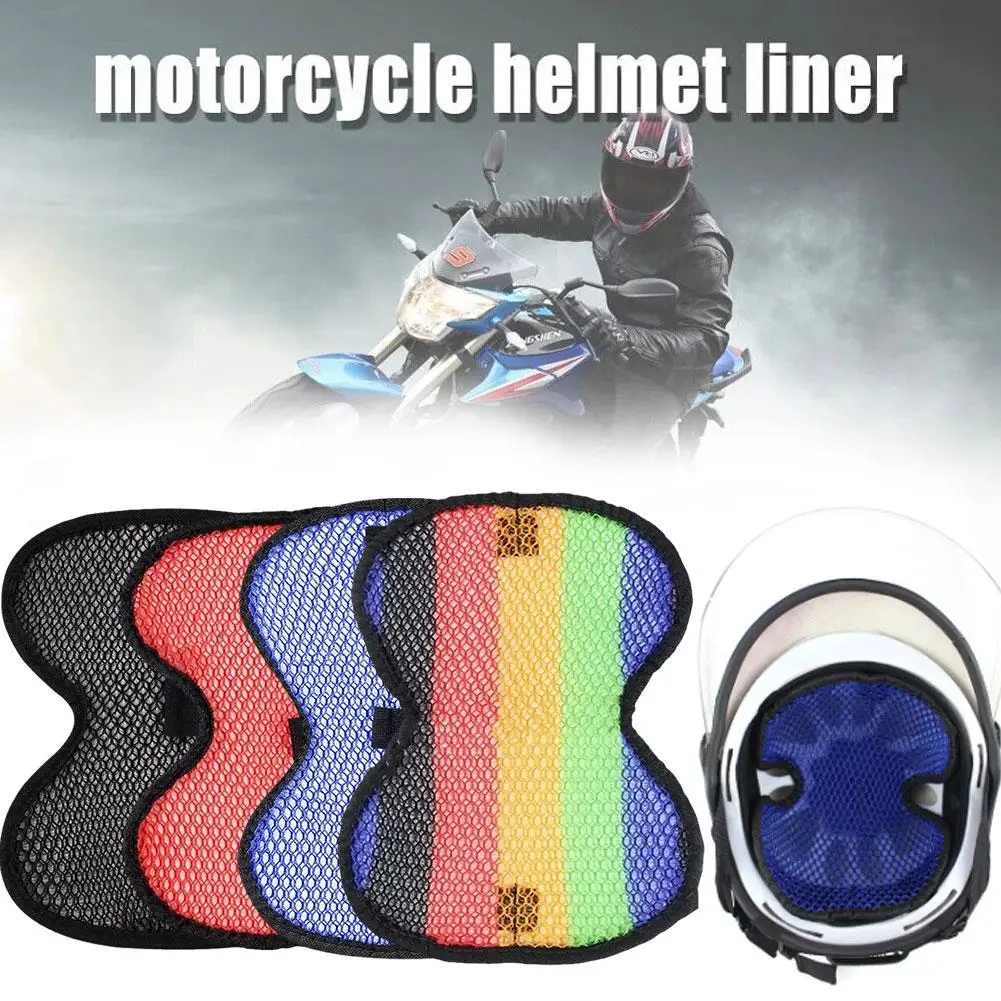 

Дышащая вставка для мотоциклетного шлема, подкладка для шлема, подкладка для шлема, быстросохнущая изоляционная впитывающая пот подкладка A1R3