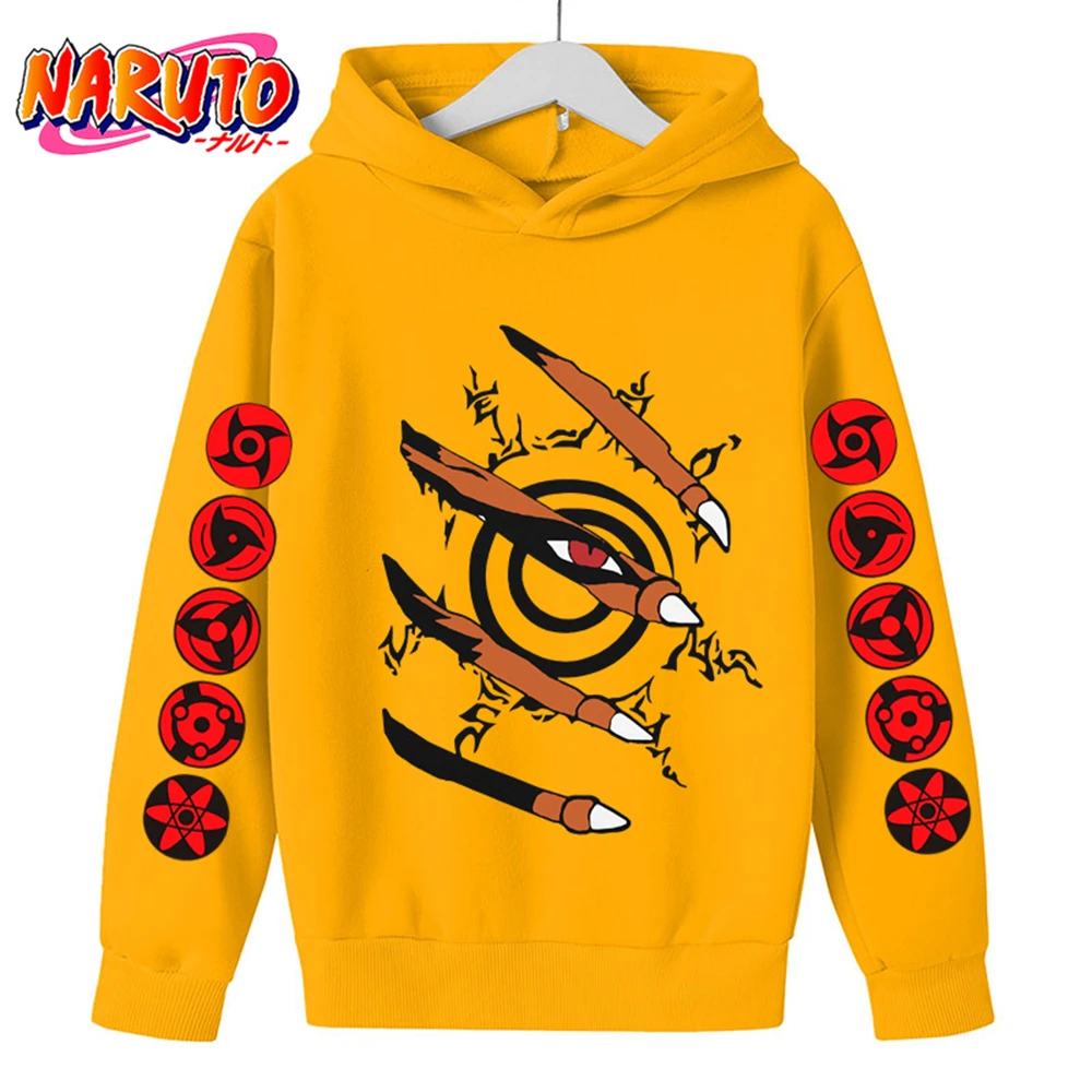 Fashion Hot Naruto Hoodie Kids Ninja Clothes Children Sweatshirts Pullover  Boy Girl Kids Long Sleeve Cool Streetwear Tops - AliExpress