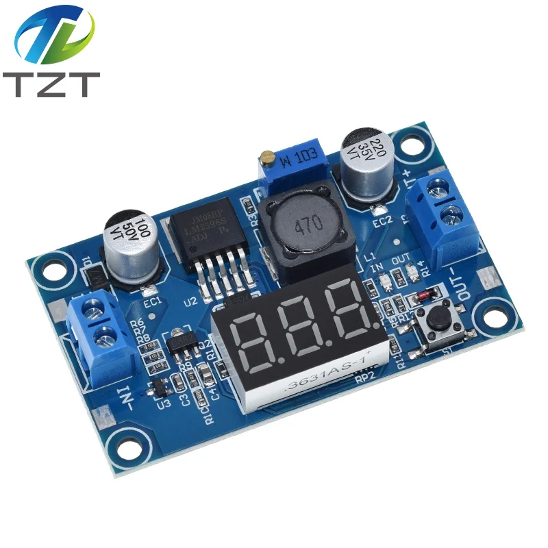 1/3 stücke LM2596 LM2596S power modul + LED Voltmeter DC-DC Einstellbare Step-down Netzteil Modul Mit Digital Display