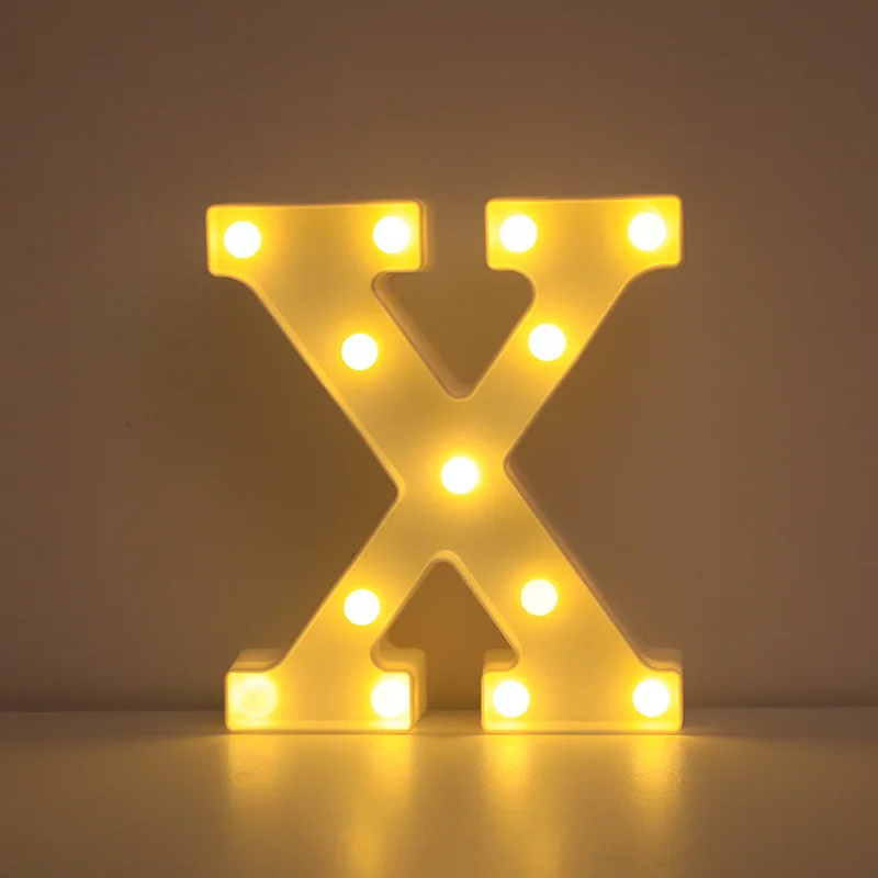Illuminated LED Alphabet Letter & Number Lamp - Festive Night Light