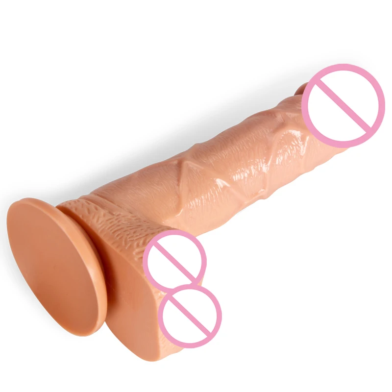 Huge Realistic Soft Dildo Penis Small Anal Dildo Silicone Suction Cup Masturbators Butt Plug Toys for Women Ring Cock
