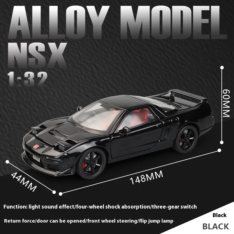 1:32 Honda Acura NSX NA1 Supercar Racing Sports Couple Alloy