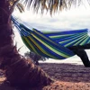 Double Hammock w/Stand, 2-People Hammock & Stand Set w/Storage Bag & Carrying Bag, Outdoor/Indoor Heavy-Duty Portable Hammock 3