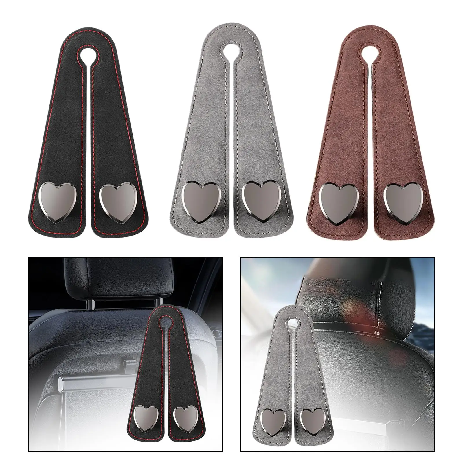 Car Back Seat Hook Car Headrest Hook Hanger for Hanging Drinks Coats