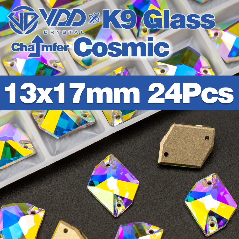 Premium K9 Glass Sew-On Rhinestones - Top Quality Crystal AB Flatback Stones for Clothing and Wedding Accessories