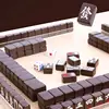 Mini Mahjong Set Portable Chinese Traditional Mahjong Board Game Multiplayer Play Game For Household Indoor Holiday Party 2