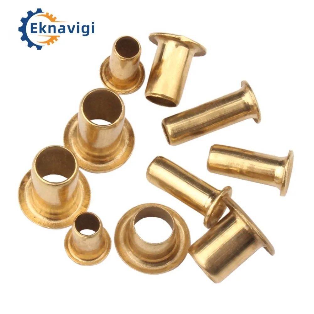 M0.9 M1.0 M1.1 M1.2 M1.3 M1.5 M2 M2.5 GB876 Brass Hollow Tubular Rivets Double-sided Circuit Board PCB Nails 200PCS rivets and fasteners rivets and screws