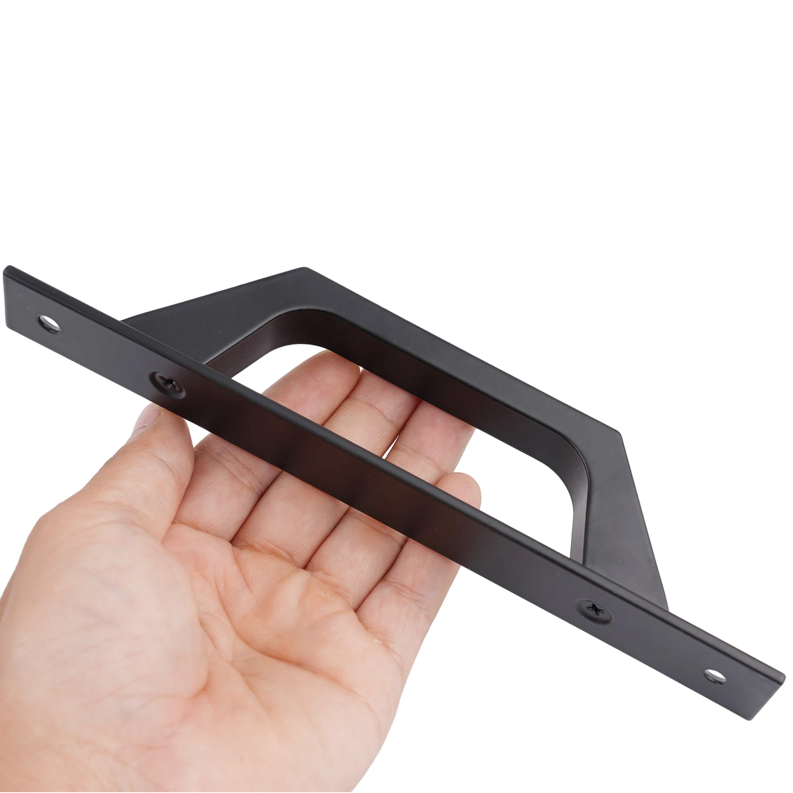 Description Picture 5 of itemBarn Door Pull Handle Heavy Duty Black Iron Hot Bed Sliding Gate Shed Garage Furniture Hardware Home Wooden Door Lock