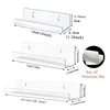 2/6/8pcs Acrylic Record Display Stand 12inch Clear Wall Mounted Vinyl Record Holder Shelf LP Record Album Storage Rack 2