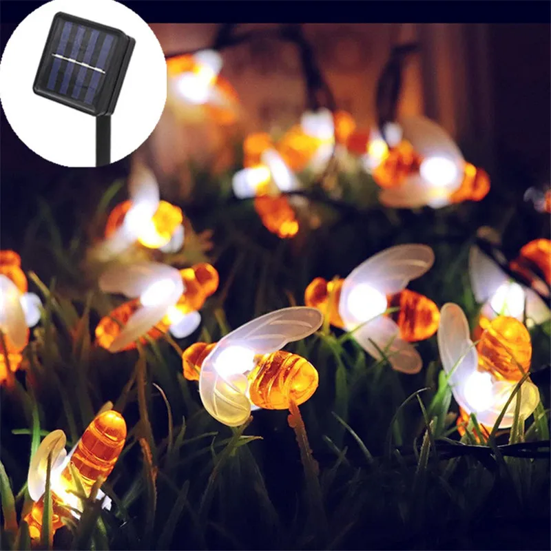 

Honey Bee LED Lights Outdoor Garland Lights Party Wedding Decoration Christmas Lights Fairy Lights Decoration Holiday Lighting
