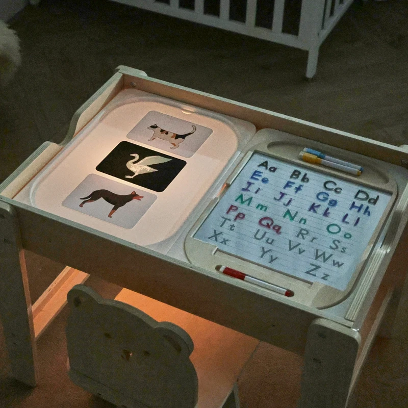 Montessori-Tischbrett-Spielzeug „The Baby's Sensory Activity“ löst sich bei verschiedenen taktilen Sensations, wenn man mit kleinen Händen berührt – Detail 26