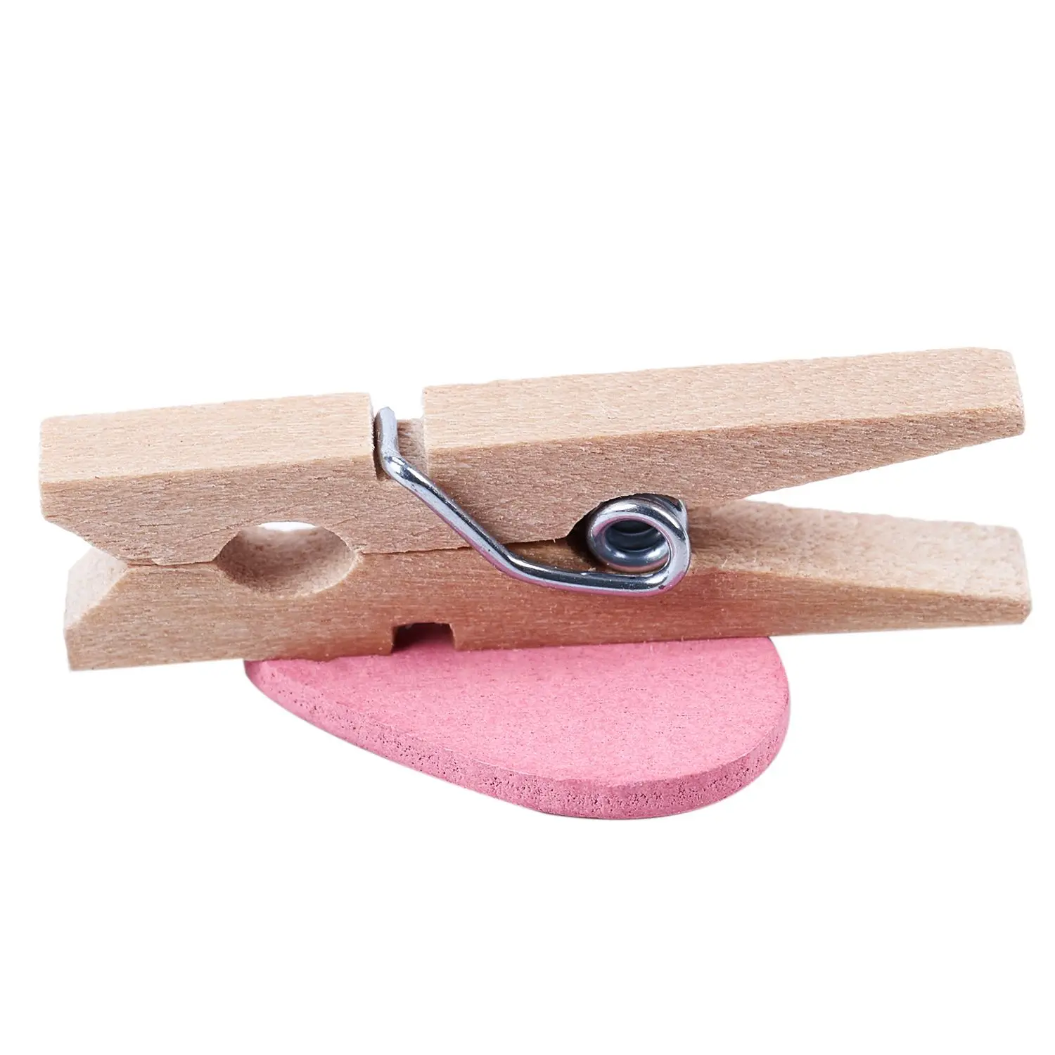 Mini Love Heart Shape Wooden Clips Message Photo Holder Album Card Paper Pegs 20 Pcs wooden clips