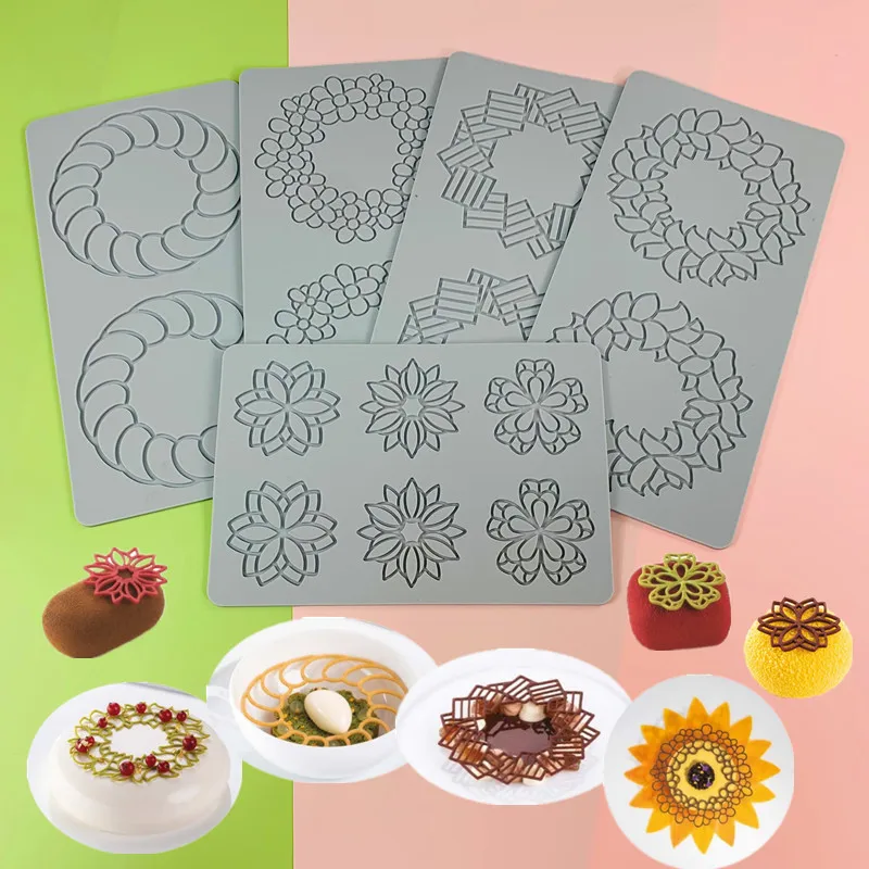 Leaf Flower Wreath Lace Silicone Mold Fondant Cake Sugarcraft Mould Chocolate Candy Des... - SKU LLSM0910 - UGI Packaging