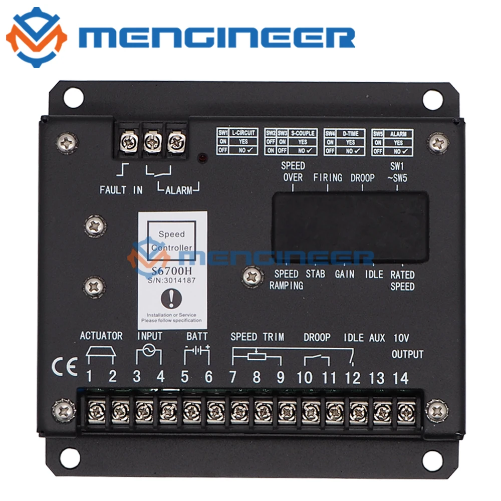 Genconjunto Velocidade Control Board S6700h Entrega Rápida