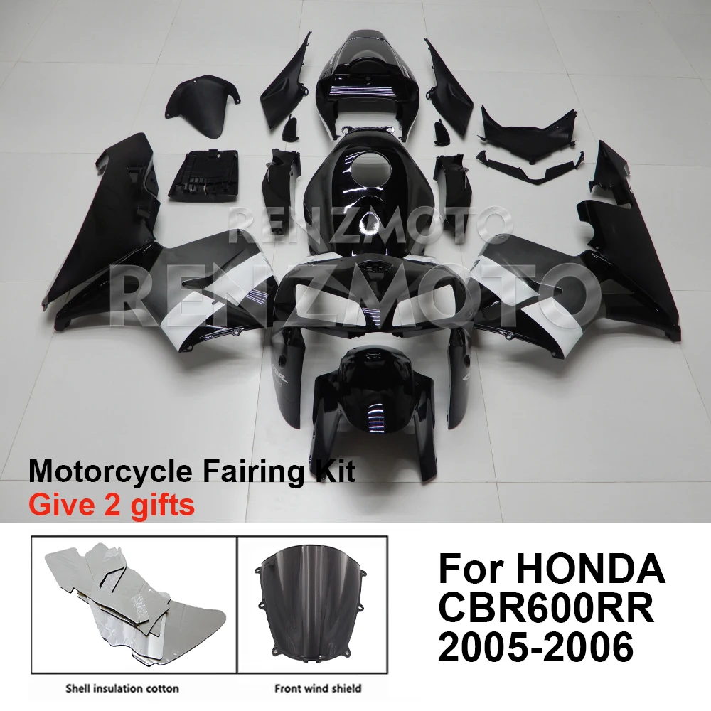 

Motorcycle Fairing Set Body Kit Plastic For HONDA CBR600 RR CBR600RR 2005-2006 Accessories Injection Bodywork H0605-103A