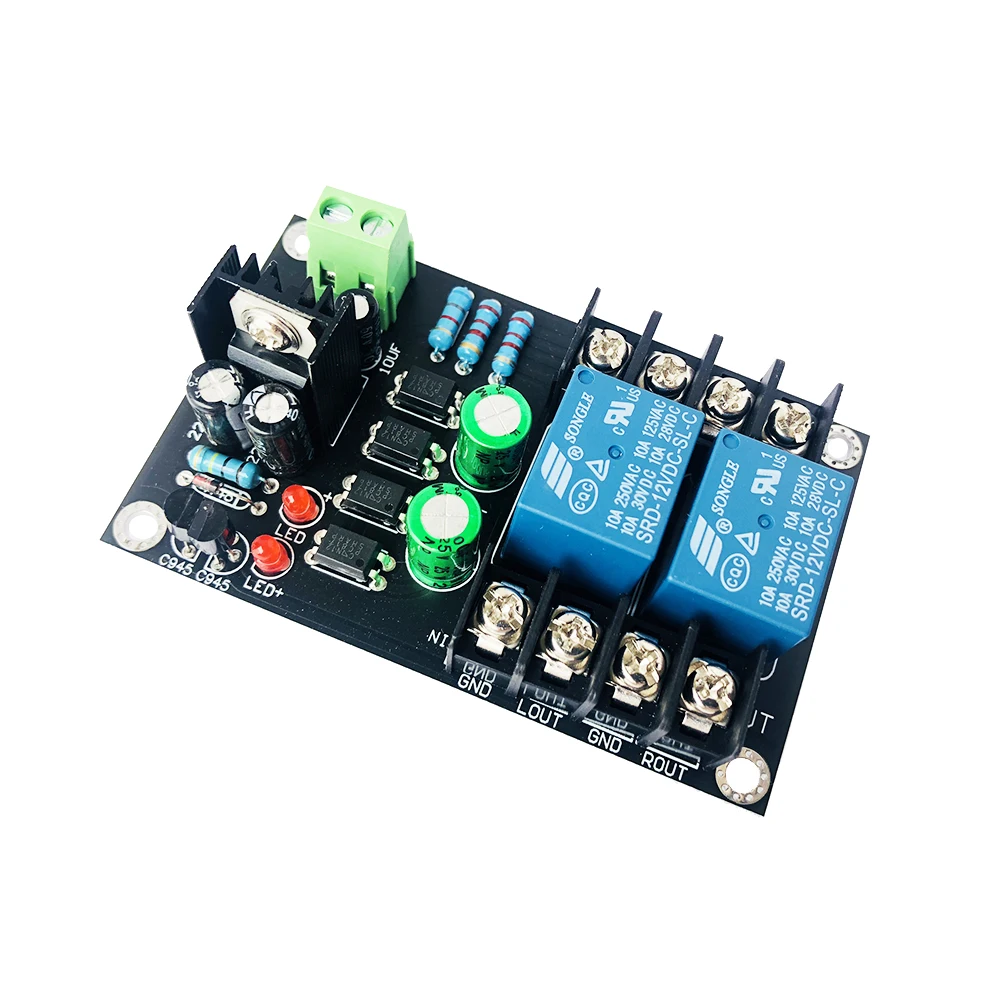 Audio amplifier board Class D 2.0 Digital Power Amplifier Speaker Protection Board 300W Delay Relay Speaker Protection