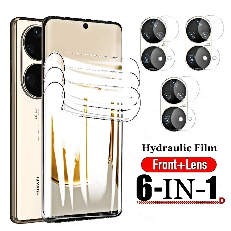 

Full Cover Hydrogel Film for Huawei P50 Pro P50pro Screen Protectors on For p 50 huaweip50 Film Camera Lens Tempered Glass