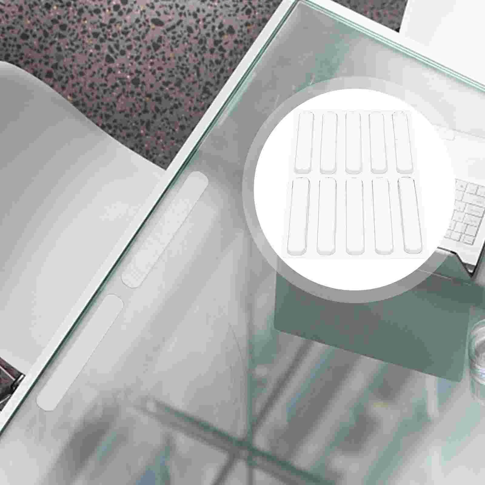 

2 Sheets Crash Pad Clear Protective Film Adhesive Doorknob Wall Protector Non-slip Mat