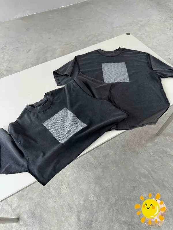 

Уличная одежда 24SS, женская футболка из тяжелой ткани, футболки