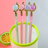 4 Piece Stationery Cute Crystal Globe Stationery Sweet Lovely Pretty Candy Gel Pen 1