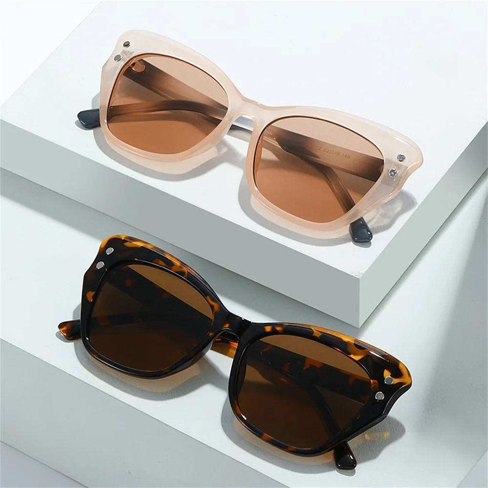 

Full Frame Sunglasses Women'S Fashion Cat Eye Retro Version Dazzling Glasses Female Street Sun Glasses Uv400 Protective Eyewear