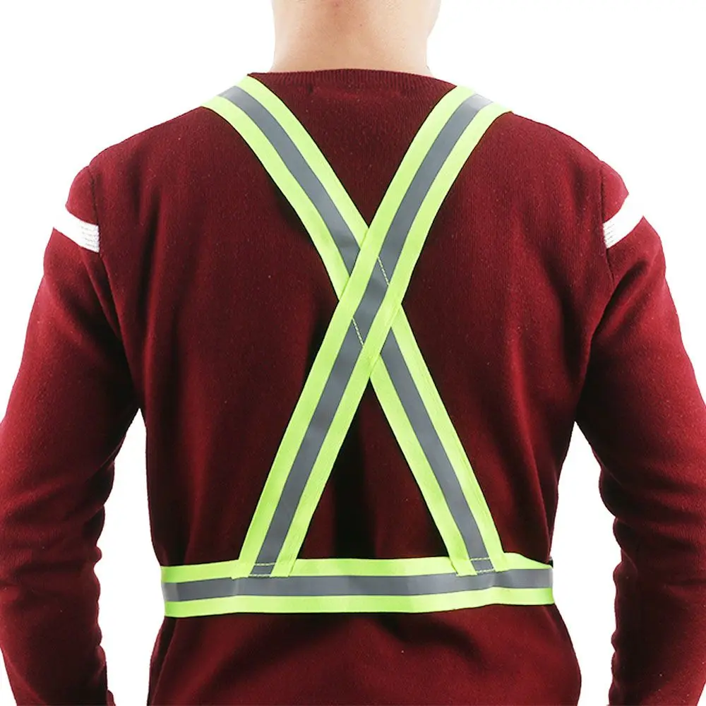 4cm Width Night Lightweight Conspicuous  Vest Reflective Safety Stripes High Visibility