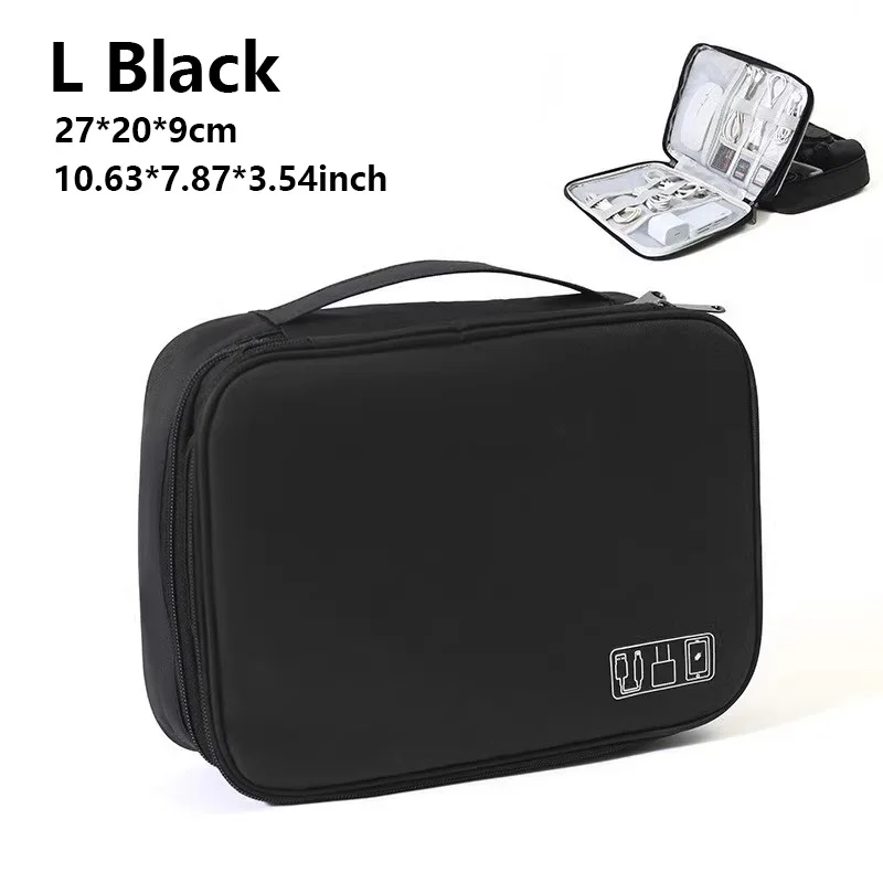 Waterproof Portable Travel Cable and Electronics Organizer Bag