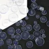 100pcs Two Hole Transparent Small Buttons Circular Resin Pad Button Shirt Collar Button 5