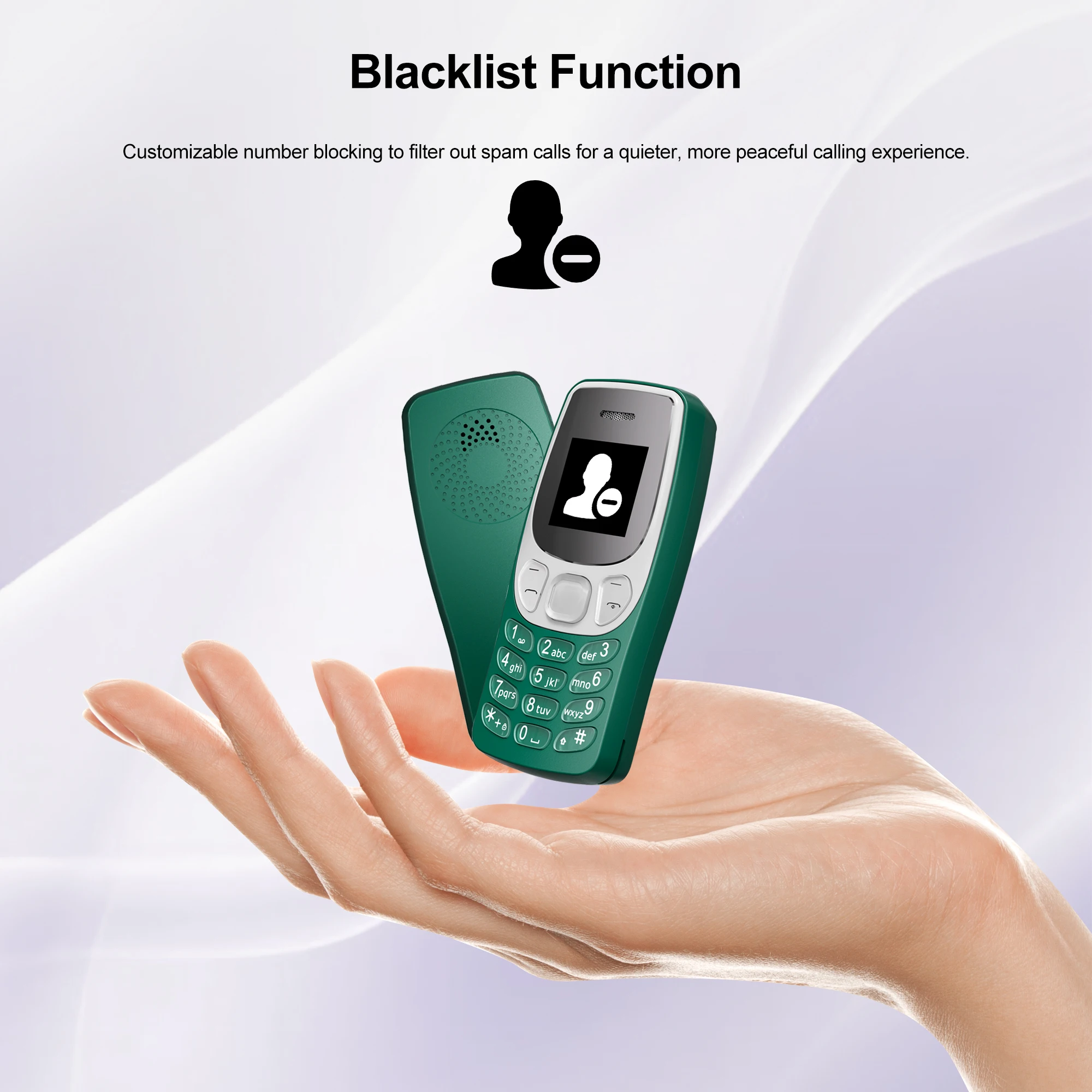 SERVO BM80 Super Mini Mobile Phone 2 SIM Card Bluetooth Dialer Blacklist Speed Dial Magic Voice 0.85" Screen 2G Small Cellphones