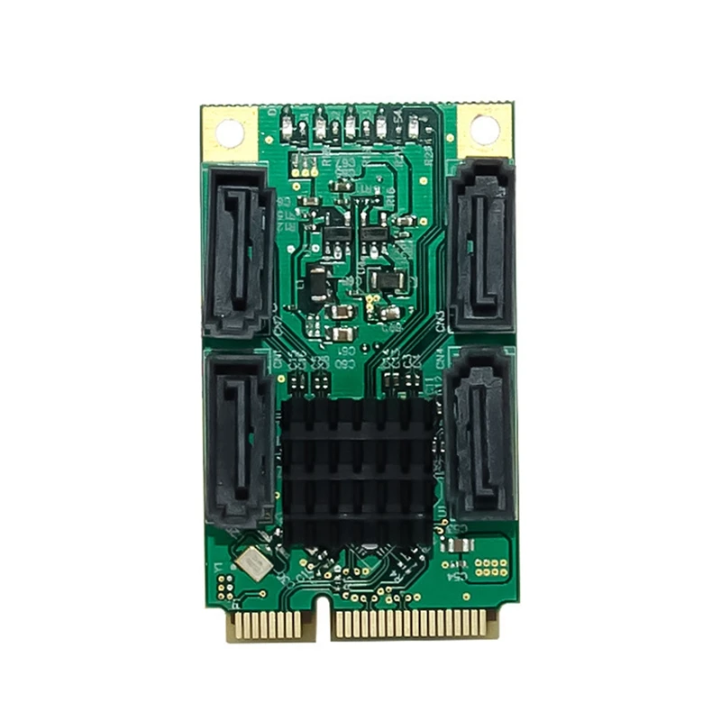 

Pcie To 4 Ports SATA3.0 6Gbps Hard Disk Adapter Card Mini PCI Express To SATA 3.1 Controller Expansion Card