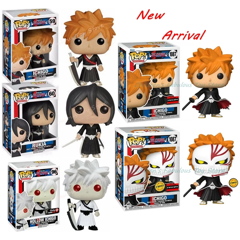 Funko pop BLEACH Ichigo#59 Rukia#60 Ulquiorra#1182 Fully