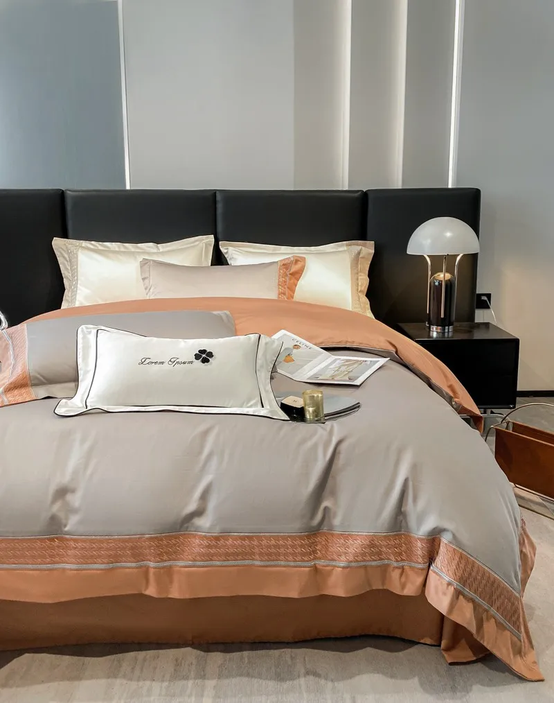 Egyptian cotton soft Duvet cover bedsheet pillowcases Luxury Embroidery Bed set Bedding set 22 Sbb82b64b58de4f9381c8e1b0d5337cdfT