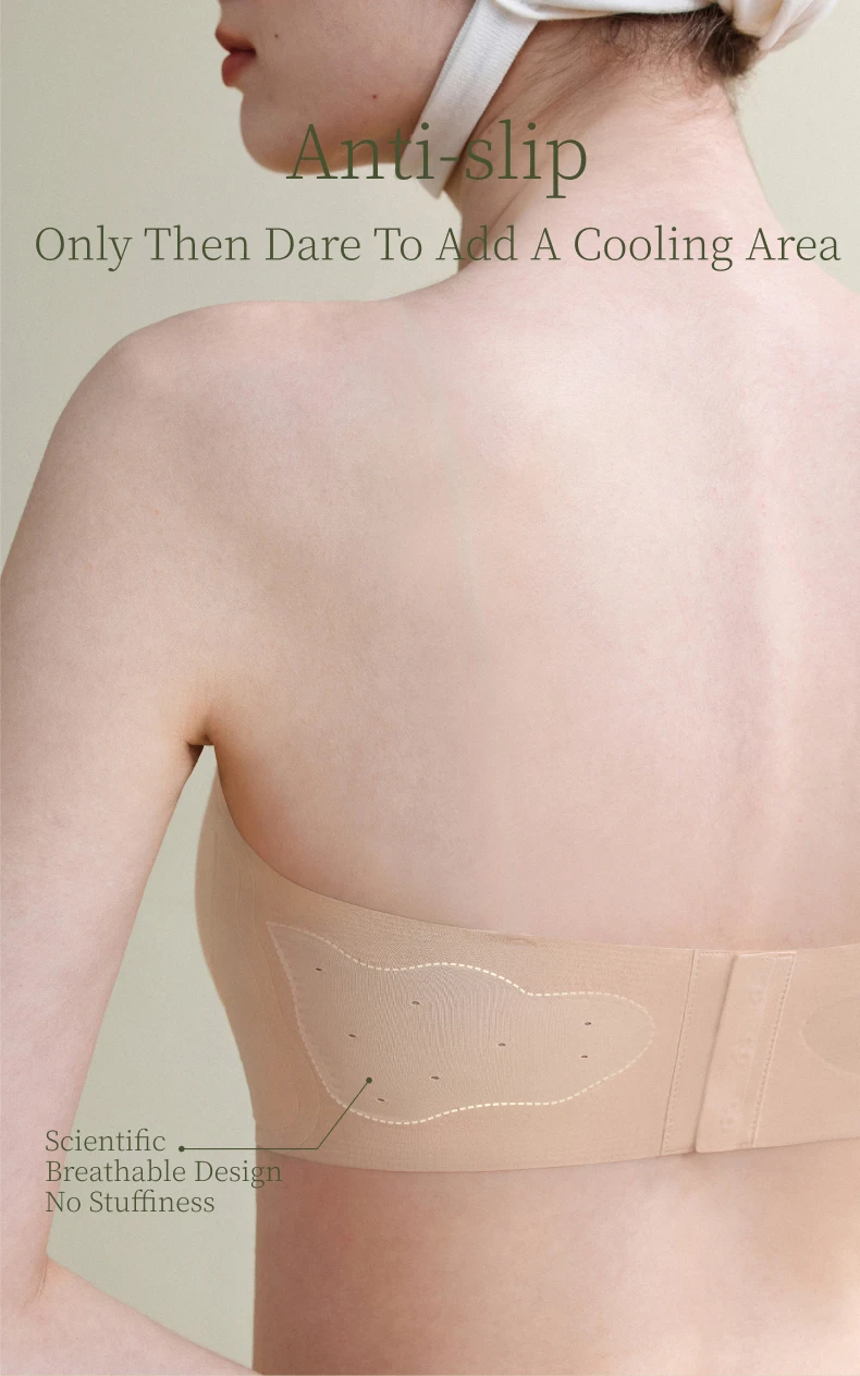 SUJIIN Strapless Bra for Women Wireless Invisible Seamless Push Up Summer Bralette Convertible Multiway Lift Bras Woman MX199