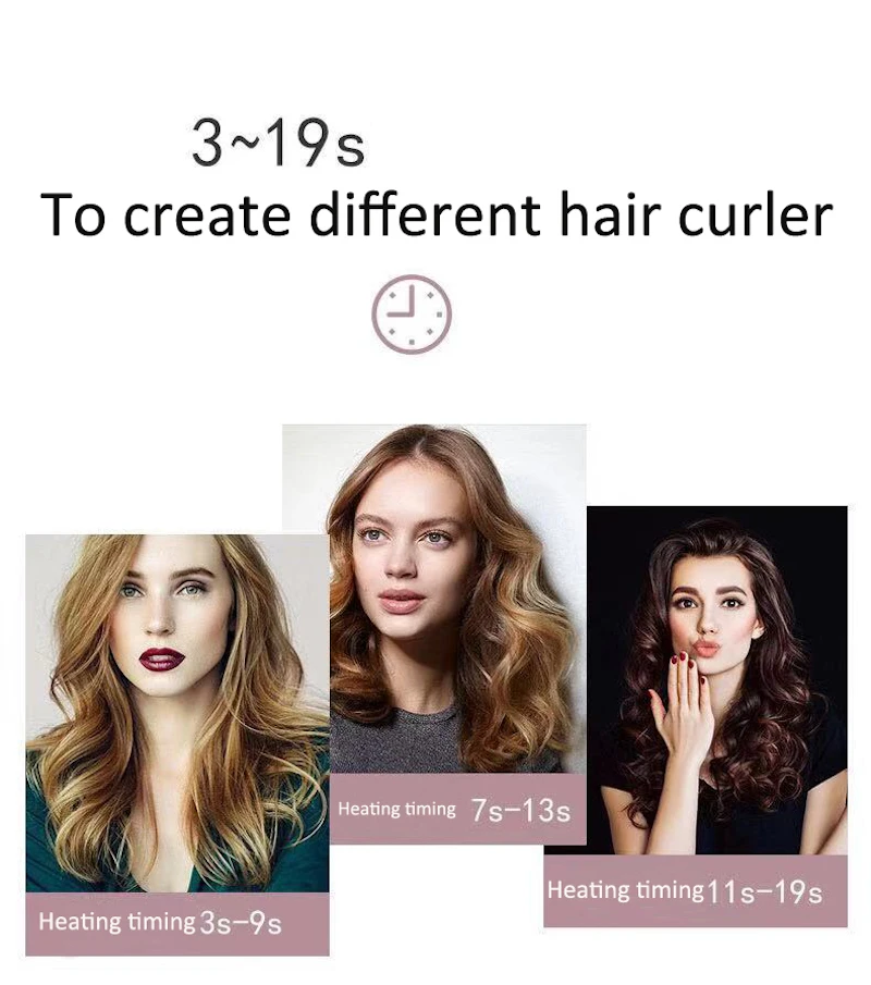 Rose-shaped Multi-Function LCD Auto Rotating Ceramic Hair Curler Professional Hair Styling Tools hair curler,hair iron