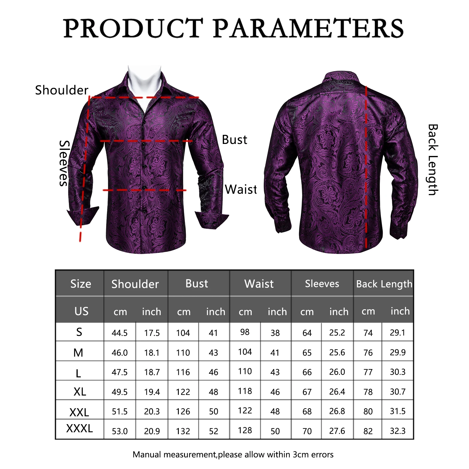 Plum Purple Floral Paisely Luxury Men Shirts Free Shipping Spring Fall Shirt For Man Wears Long Sleeves High Quailty Male Tops