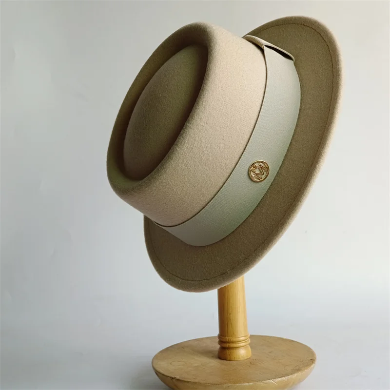 2026 Fedora Hut im britischen Stil, 4,5 cm breite Krempe, Herrenmode Herbst/Winter Pork Pie Hut, Hochzeitshut, Jazz Hut, Gorras para hombres – Detail 20
