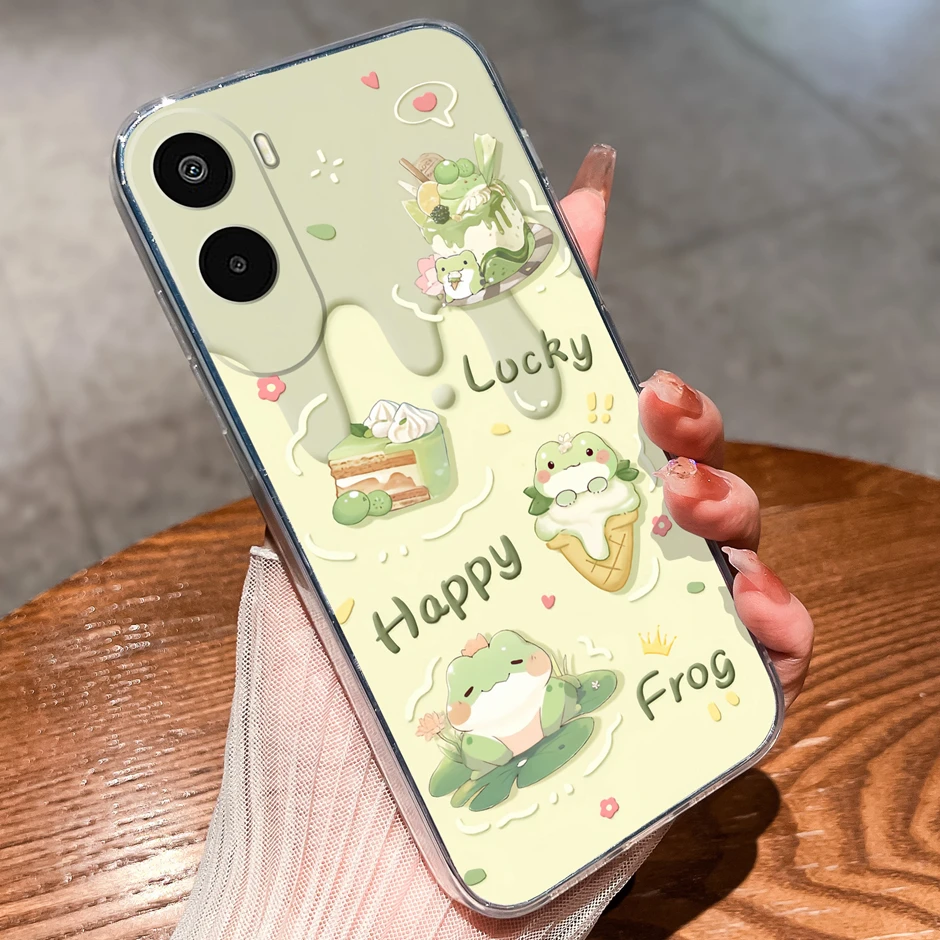 Cartoon Sweet Bowknot Antifouling Anti-Drop Clear Protective Case