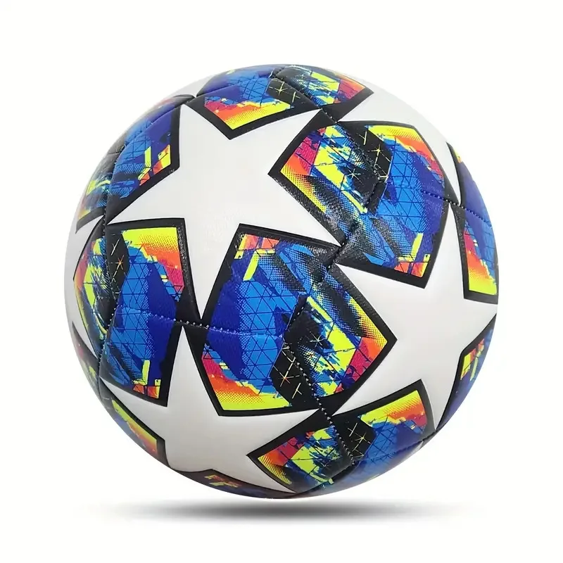 Football No. 5 ball machine-stitched Own English super competition training PU explosion-proof football factory soccer ball