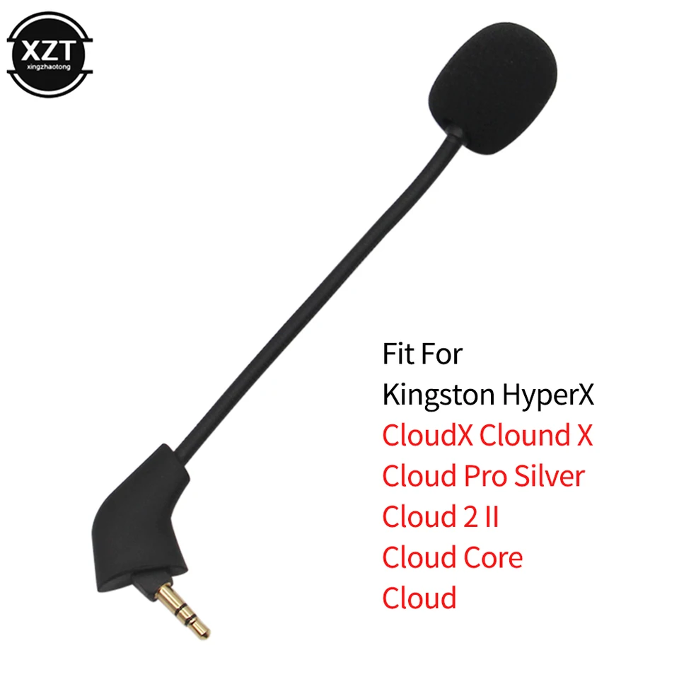 Replacement Microphone For HyperX Cloud 2 Gaming Headset - Noise Cancelling Detachable Boom Mic For PS4/PS5/PC