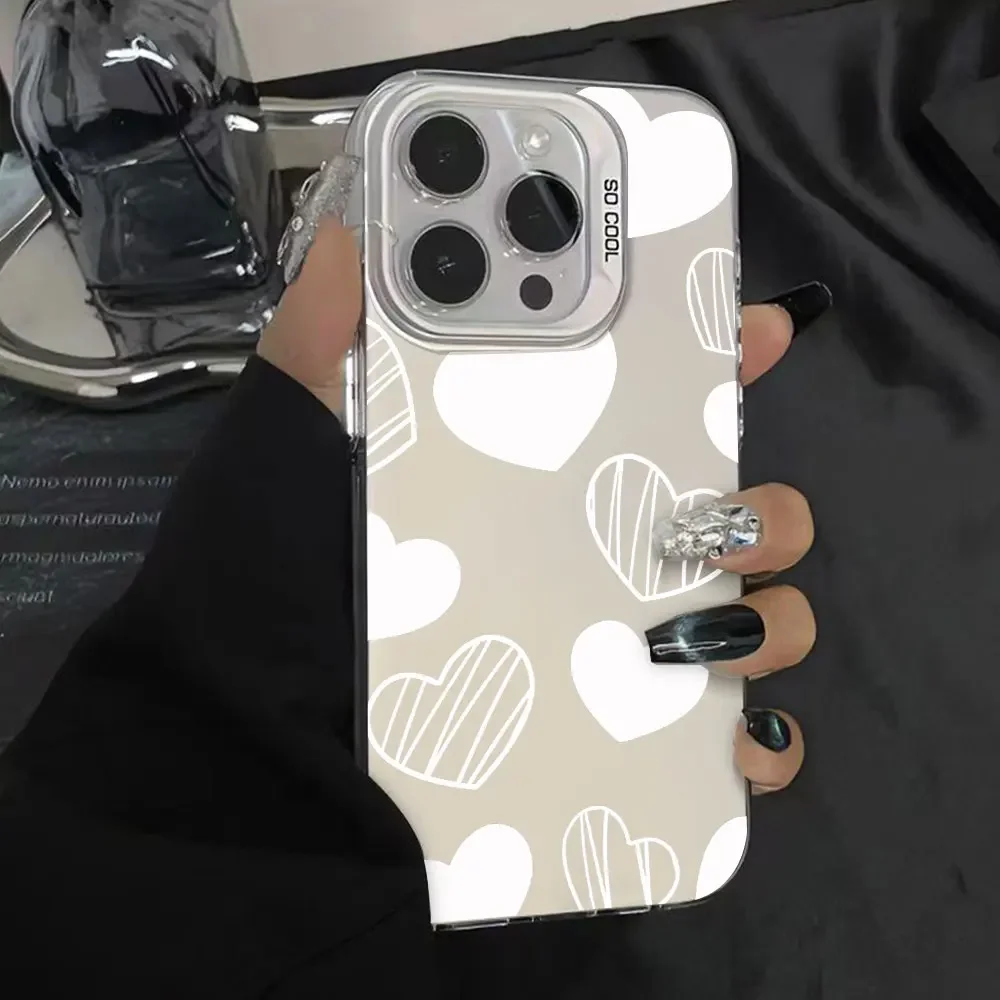 Elegant Black Love Design Shockproof Phone Case